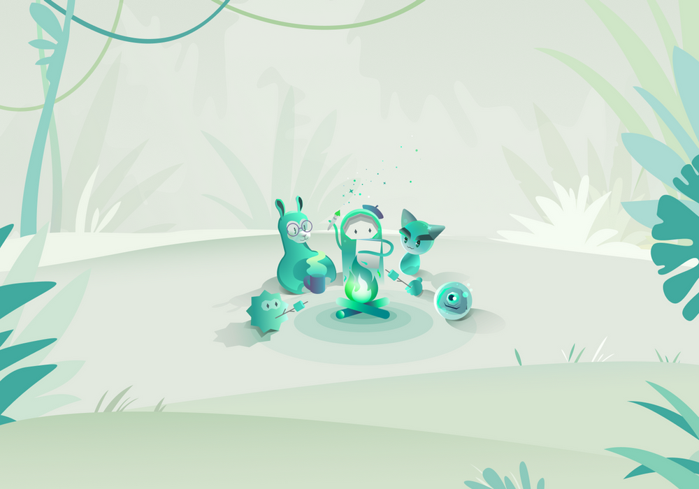 Empty state, green theme
