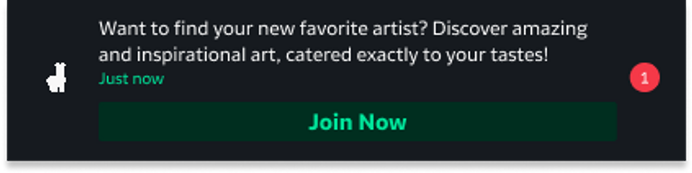 Notification for unknown users