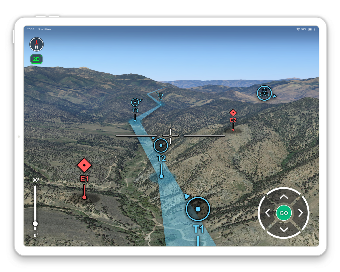 Trainee tablet flight detail
