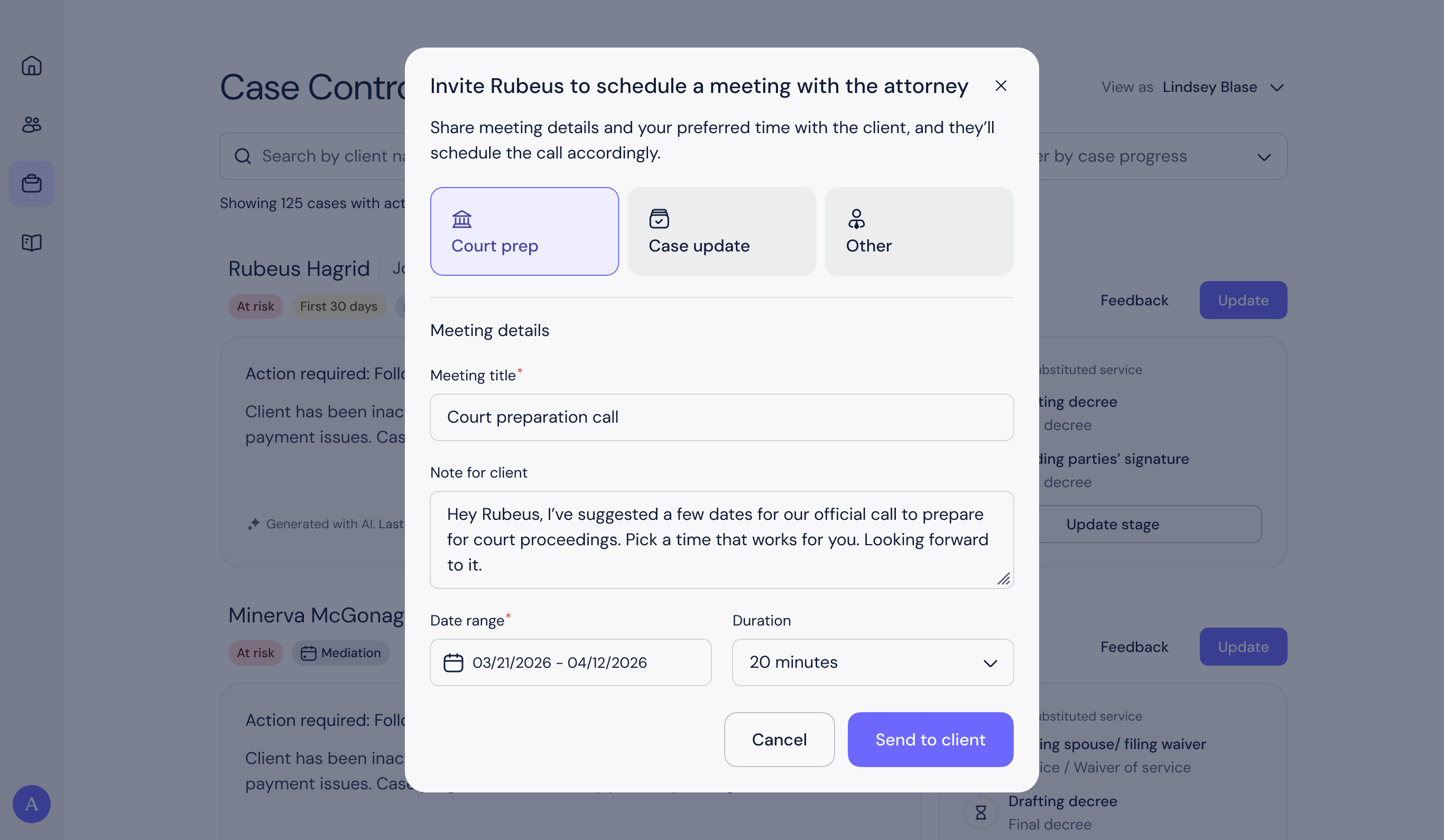 Request a meeting